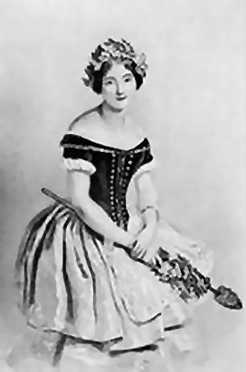 Carlotta Grisi  in "Giselle". Litography by J.Brandard. 1841.