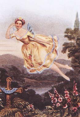 Carlotta Grisi  in "Giselle". Litography by J.Brandard. 1841.