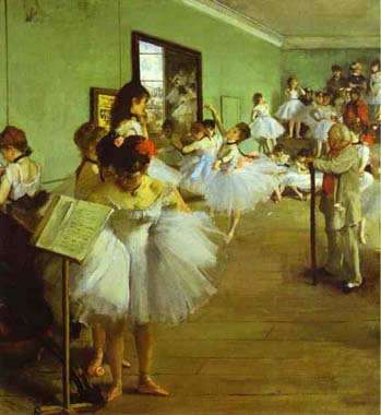 E.Degas. "Dancing test". 1874.