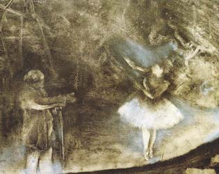 E.Degas. "Choreographer". 1876.