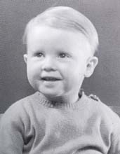 Michael at 18 months in home knitted sweater and Adolf Hitler haircut.    .    ()        ,    .