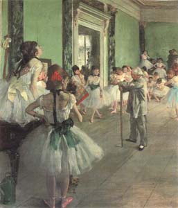 E.Degas. "School of dancing". 1874.