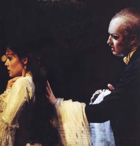 Final scene. John Owen-Jones as Phantom & Deborah Dutcher as Christine