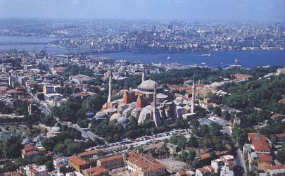 Historical center of Stambul. Modern photo.