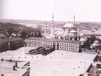 Mosque of Suleiman. Stambul. Old photo.