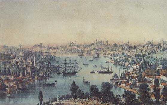 Engraving of 19th century. Stambul.
